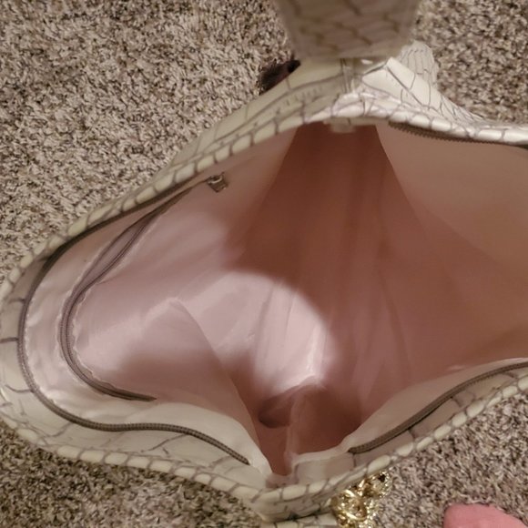 DIVOGA LIGHT PINK/PEARL SNAKESKIN TOTE - Picture 4 of 7